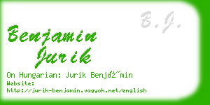 benjamin jurik business card